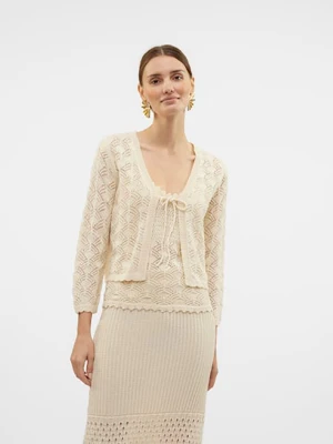 Vero Moda Kardigan w kolorze beżowym rozmiar: M