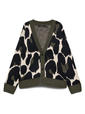 Vero Moda Kardigan w kolorze czarno-kremowo-oliwkowym rozmiar: XS