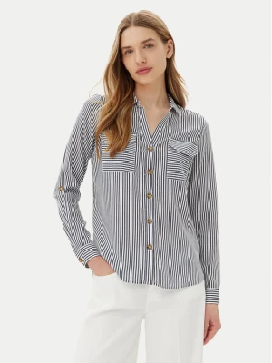 Vero Moda Koszula Bumpy 10275283 Granatowy Regular Fit
