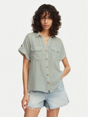 Vero Moda Koszula Bumpy 10310139 Zielony Regular Fit