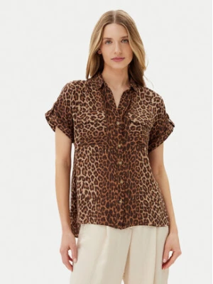 Vero Moda Koszula Bumpy 10331923 Brązowy Regular Fit