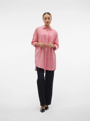 Vero Moda Koszula "Ilisa" w kolorze różowo-białym rozmiar: XL