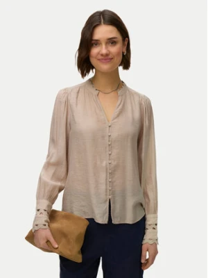 Vero Moda Koszula Irina 10338396 Beżowy Regular Fit