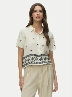 Vero Moda Koszula Kai 10345548 Beżowy Regular Fit