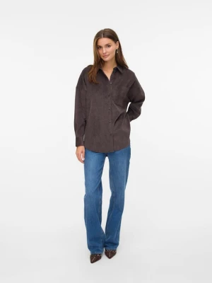 Vero Moda Koszula sztruksowa w kolorze brązowym rozmiar: XL