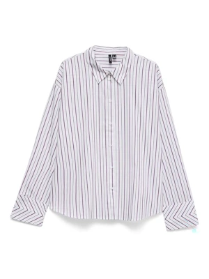 Vero Moda Koszula w kolorze biało-fioletowym rozmiar: M
