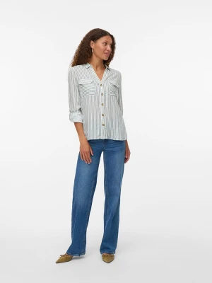 Vero Moda Koszula w kolorze biało-zielonym rozmiar: XL