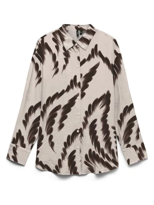 Vero Moda Koszula w kolorze brązowo-kremowym rozmiar: XL