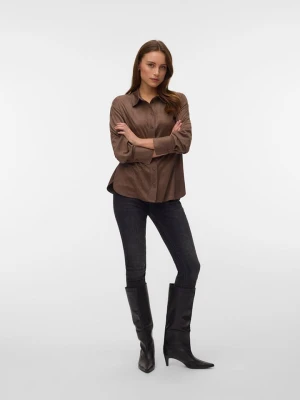 Vero Moda Koszula w kolorze brązowym rozmiar: M