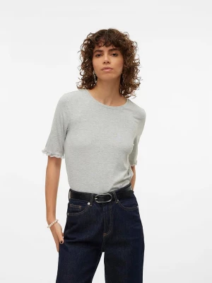 Vero Moda Koszulka "Dalia" w kolorze jasnoszarym rozmiar: XL