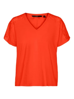 Vero Moda Koszulka "June" w kolorze pomarańczowym rozmiar: XS