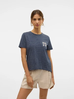 Vero Moda Koszulka "Simone" w kolorze granatowym rozmiar: XL