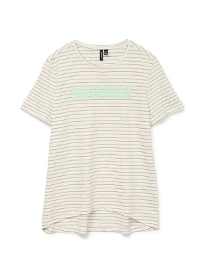 Vero Moda Koszulka "Simone" w kolorze kremowym rozmiar: S