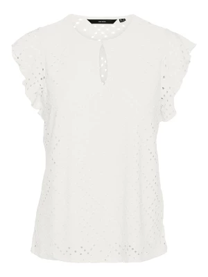 Vero Moda Koszulka "Tassa" w kolorze białym rozmiar: XS