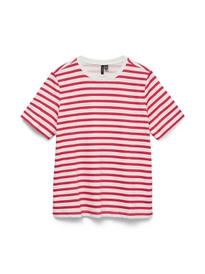 Vero Moda Koszulka w kolorze biało-czerwonym rozmiar: M