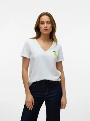 Vero Moda Koszulka w kolorze białym rozmiar: L