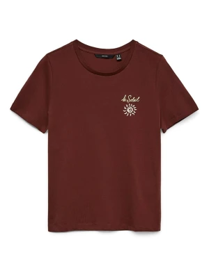 Vero Moda Koszulka w kolorze brązowym rozmiar: S