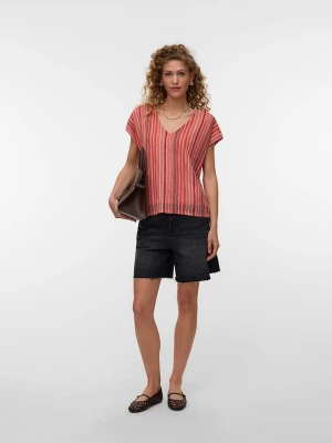 Vero Moda Koszulka w kolorze czerwono-białym rozmiar: XL