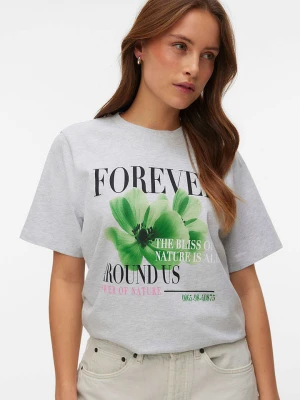 Vero Moda Koszulka w kolorze jasnoszarym rozmiar: L