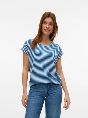 Vero Moda Koszulka w kolorze niebiesko-białym rozmiar: M