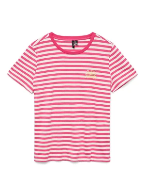 Vero Moda Koszulka w kolorze różowo-białym rozmiar: L