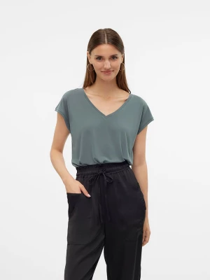 Vero Moda Koszulka w kolorze szaro-zielonym rozmiar: XS