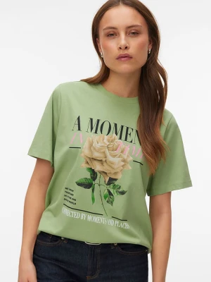 Vero Moda Koszulka w kolorze zielonym rozmiar: L