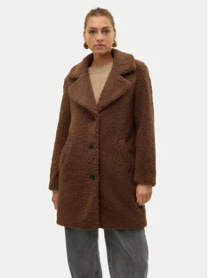 Vero Moda Kożuch Kylie Teddy 10289938 Brązowy Loose Fit