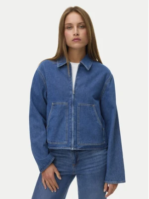 Vero Moda Kurtka jeansowa Aura 10340280 Niebieski Relaxed Fit