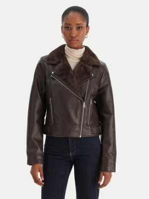 Vero Moda Kurtka z imitacji skóry Hailey 10250405 Brązowy Regular Fit
