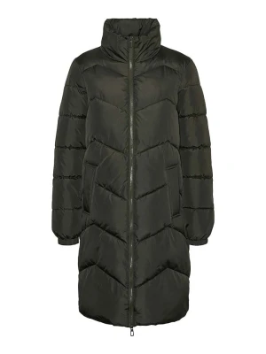 Vero Moda Płaszcz pikowany w kolorze ciemnozielonym rozmiar: S