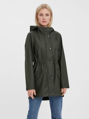 Vero Moda Płaszcz przeciwdeszczowy w kolorze ciemnozielonym rozmiar: M