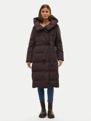 Vero Moda Płaszcz zimowy Leonie 10311566 Brązowy Regular Fit