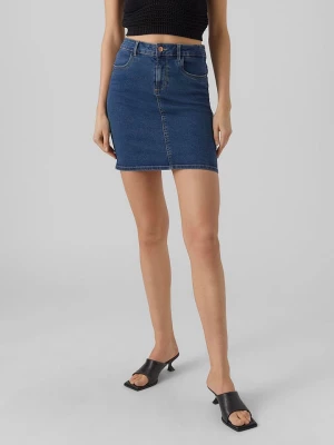 Vero Moda Spódnica dżinsowa "Luna" w kolorze granatowym rozmiar: L