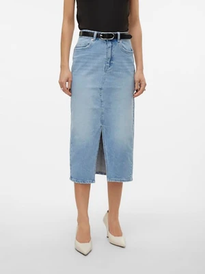 Vero Moda Spódnica dżinsowa w kolorze błękitnym rozmiar: XXL