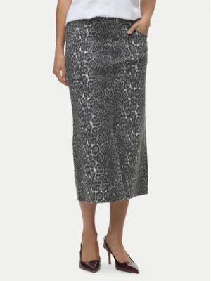 Vero Moda Spódnica jeansowa Veri 10336316 Szary Regular Fit