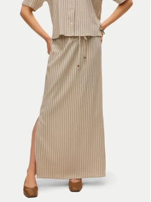 Vero Moda Spódnica maxi Mymilo 10321622 Beżowy Regular Fit