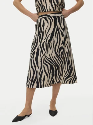 Vero Moda Spódnica midi Mymilo 10340419 Czarny Regular Fit