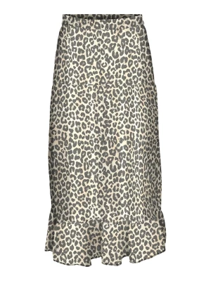 Vero Moda Spódnica "Milla" w kolorze szaro-kremowym rozmiar: L