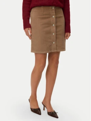 Vero Moda Spódnica mini Etta 10315342 Beżowy Regular Fit
