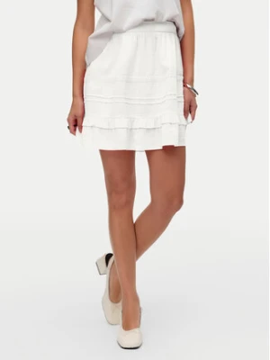 Vero Moda Spódnica mini Pretty 10325239 Biały Regular Fit