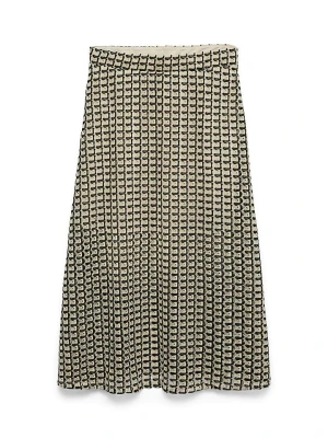 Vero Moda Spódnica w kolorze beżowo-czarnym rozmiar: XS