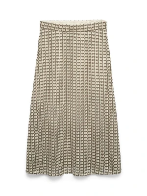 Vero Moda Spódnica w kolorze beżowo-szarobrązowym rozmiar: XL