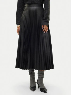 Vero Moda Spódnica z imitacji skóry Bella Holly 10319036 Czarny Regular Fit