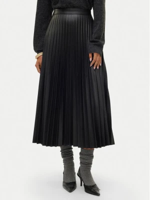 Vero Moda Spódnica z imitacji skóry Bella Holly 10319036 Czarny Regular Fit