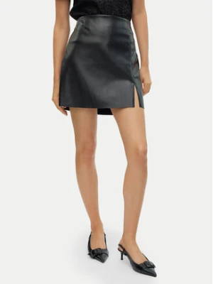 Vero Moda Spódnica z imitacji skóry Nelly 10322469 Czarny Regular Fit