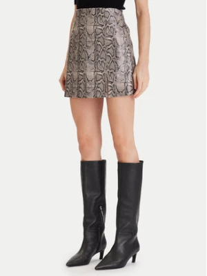 Vero Moda Spódnica z imitacji skóry Nelly 10336982 Beżowy Slim Fit