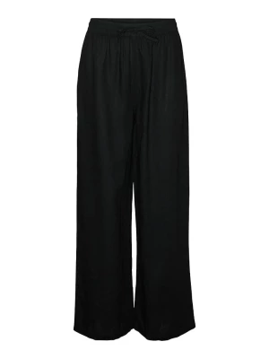 Vero Moda Spodnie "Linn" w kolorze czarnym rozmiar: L