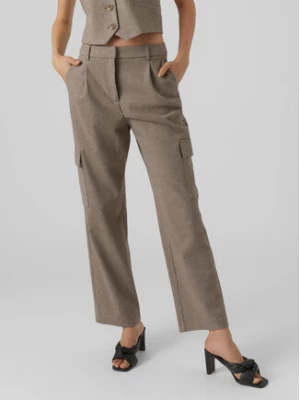 Vero Moda Spodnie materiałowe 10297422 Szary Straight Fit