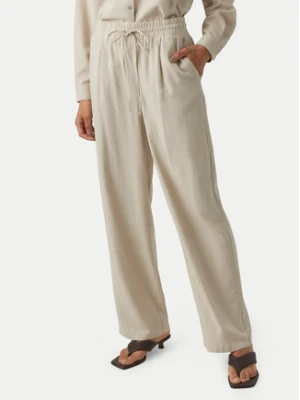 Vero Moda Spodnie materiałowe Jesmilo 10287363 Beżowy jasny Regular Fit